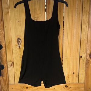 Black Sleeveless Bodysuit